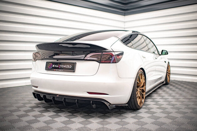 Heck Ansatz Diffusor V.2 für Tesla Model 3 Maxton Design