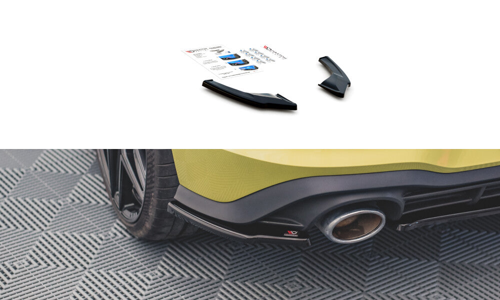 Heck Ansatz Flaps Diffusor V.2 für VW Golf 8 GTI Clubsport Maxton Design
