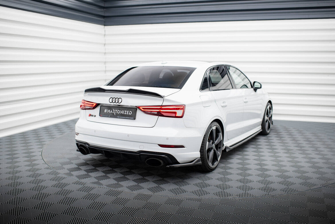 Heck Ansatz Flaps Diffusor V.3 für Audi RS3 Limousine 8V Facelift Maxton Design