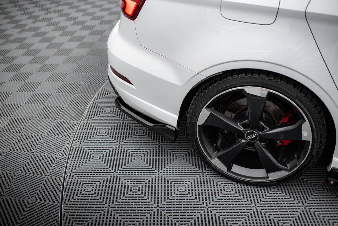 Heck Ansatz Flaps Diffusor V.3 für Audi RS3 Limousine 8V Facelift Maxton Design