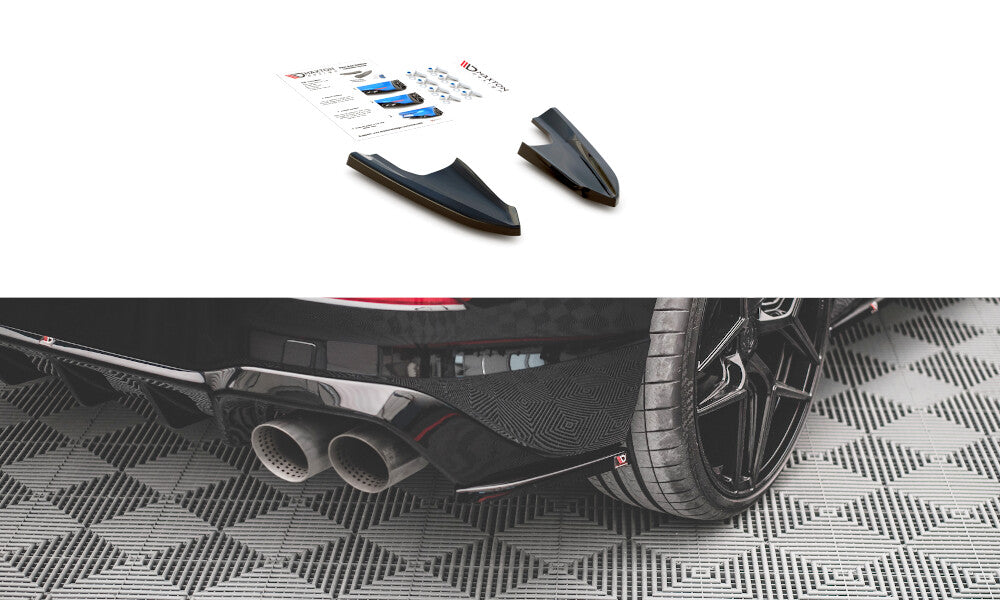 Heck Ansatz Flaps Diffusor V.3 für VW Golf R Mk8   Maxton Design
