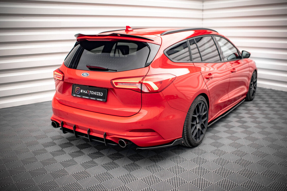 Heck Ansatz Flaps Diffusor V.6 für Ford Focus Kombi ST-Line Mk4 Maxton Design