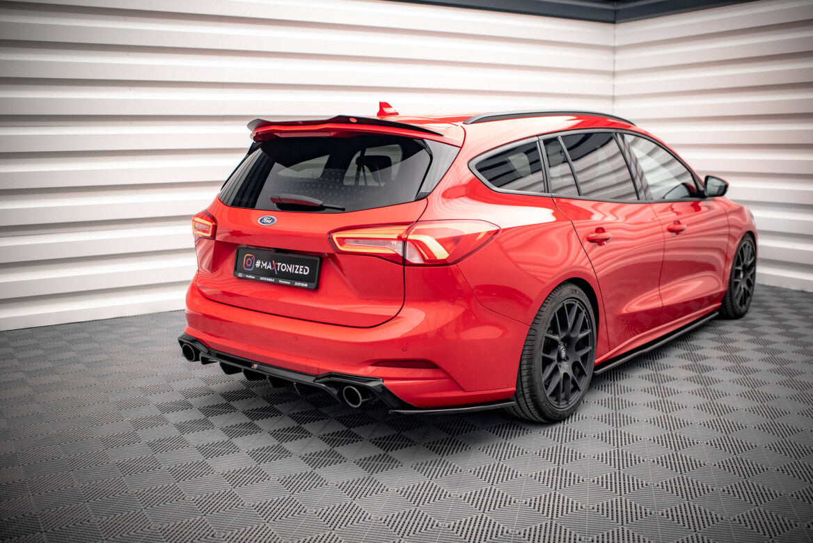 Heck Ansatz Flaps Diffusor V.7 für Ford Focus Kombi ST-Line Mk4 Maxton Design