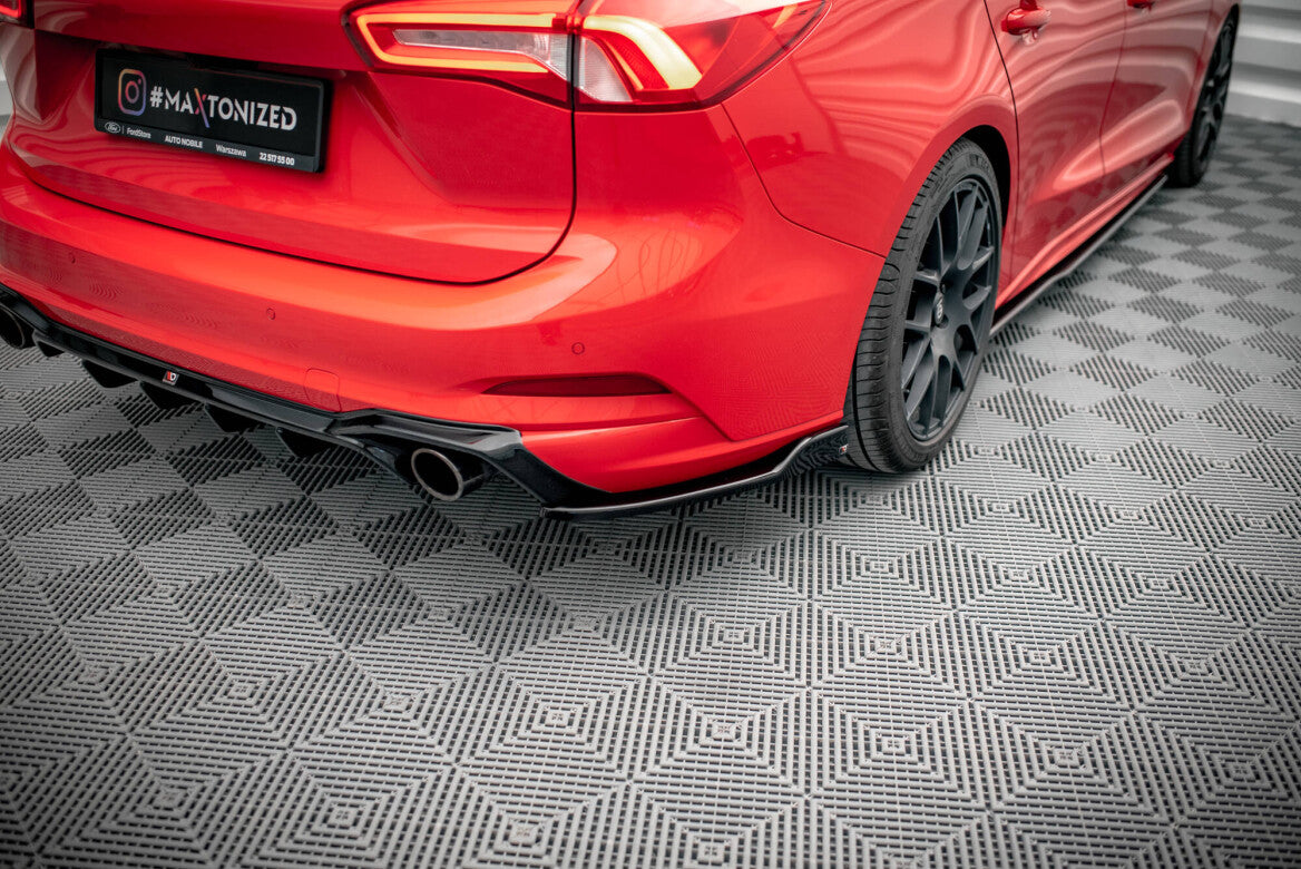Heck Ansatz Flaps Diffusor V.8 für Ford Focus Kombi ST-Line Mk4 Maxton Design