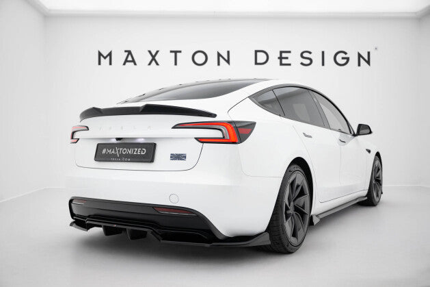 Heck Spoiler Aufsatz Abrisskante 3D für Tesla Model 3 Maxton Design