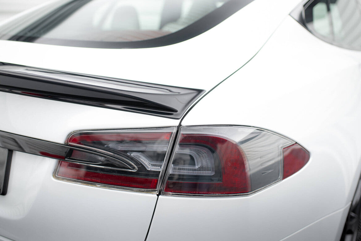 Heck Spoiler Aufsatz Abrisskante 3D für Tesla Model S Plaid Mk1 FL Maxton Design