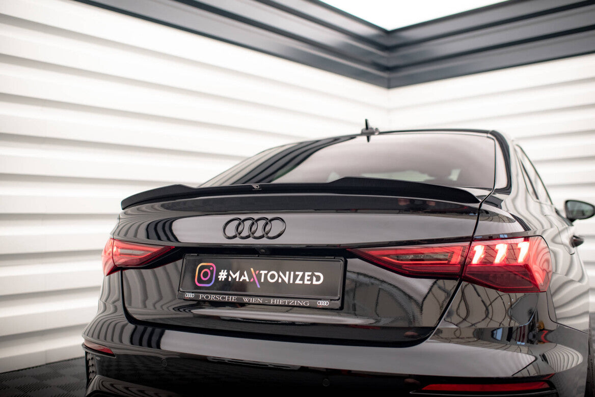 Heck Spoiler Aufsatz Abrisskante für Audi A3 / A3 S-Line Limousine 8Y   Maxton Design