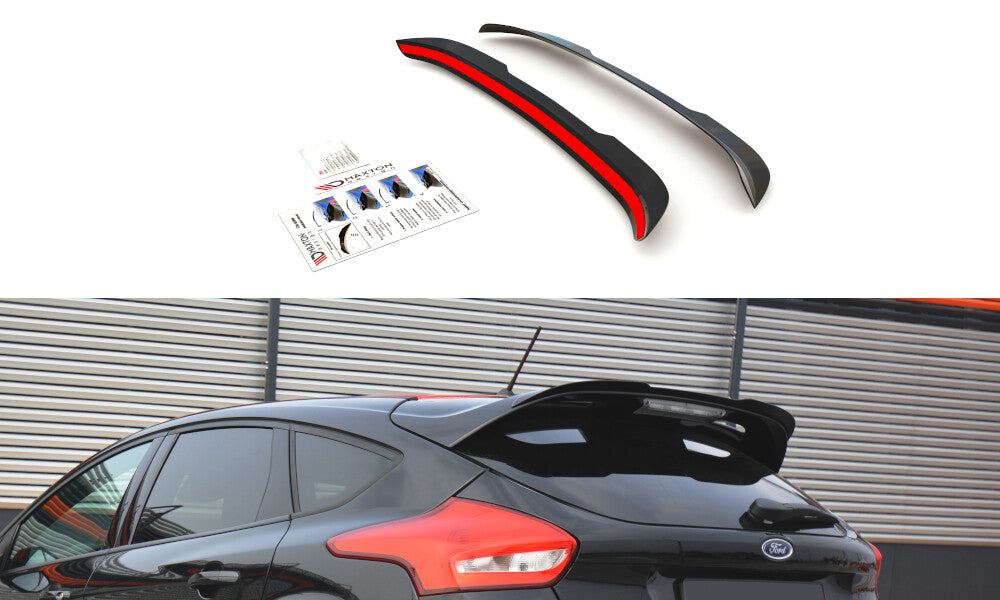 Heck Spoiler Aufsatz Abrisskante für Ford Focus ST-Line Mk3 FL Maxton Design