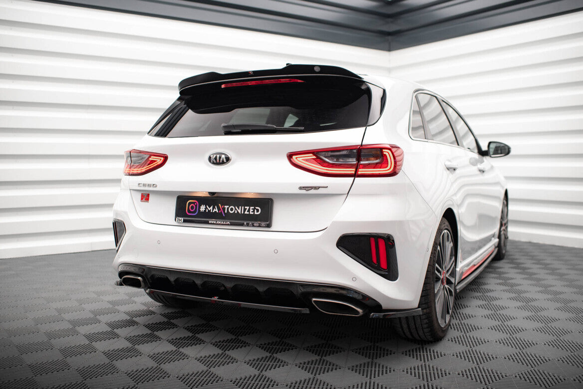 Heck Spoiler Aufsatz Abrisskante für Kia Ceed GT Maxton Design