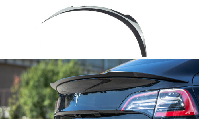 Heck Spoiler Aufsatz Abrisskante für Tesla Model 3 Maxton Design