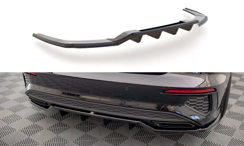 Mittlerer Cup Diffusor Heck Ansatz DTM Look für Audi A3 S-Line Limousine 8Y Maxton Design
