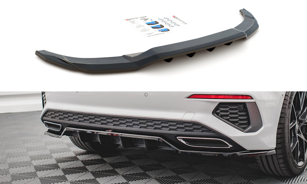 Mittlerer Cup Diffusor Heck Ansatz DTM Look für Audi A3 S-Line Sportback 8Y   Maxton Design