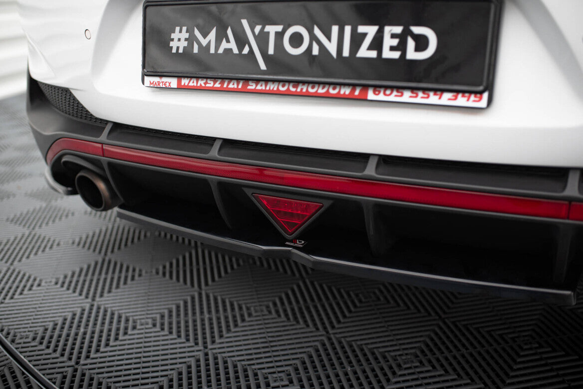 Mittlerer Cup Diffusor Heck Ansatz DTM Look für Hyundai I30 N Fastback Maxton Design
