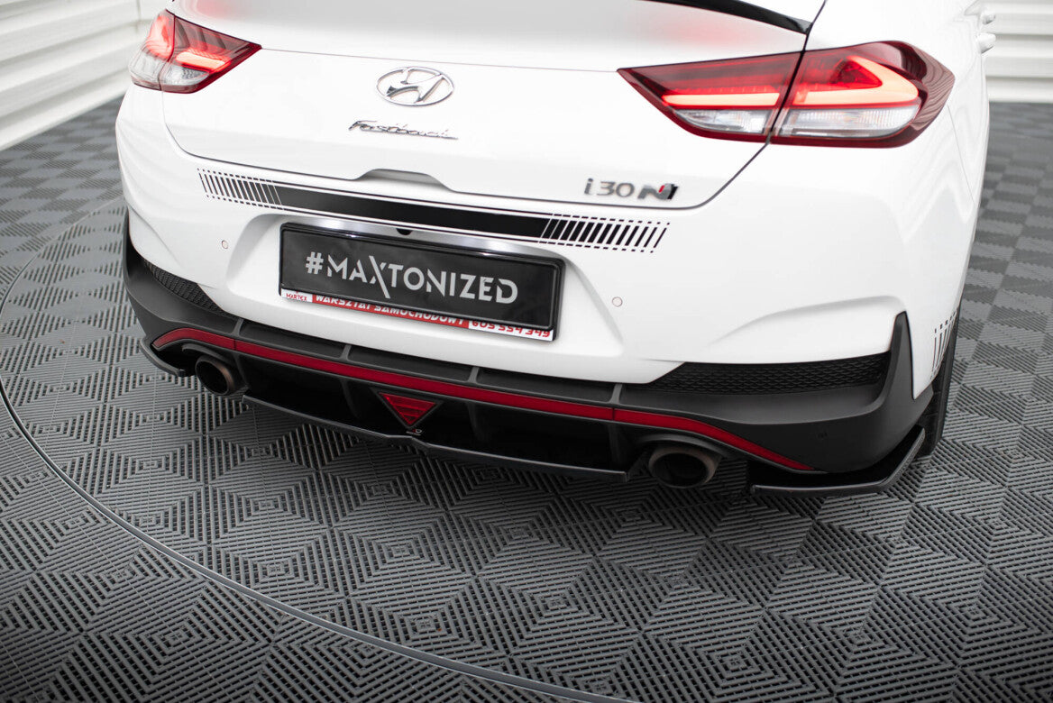 Mittlerer Cup Diffusor Heck Ansatz DTM Look für Hyundai I30 N Fastback Maxton Design