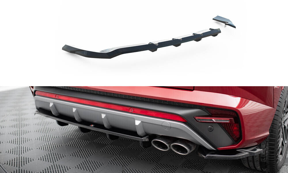 Mittlerer Cup Diffusor Heck Ansatz DTM Look für Hyundai Tucson N-Line Maxton Design