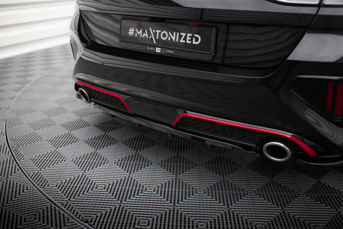 Mittlerer Cup Diffusor Heck Ansatz DTM Look für Kia Ceed GT Facelift Maxton Design