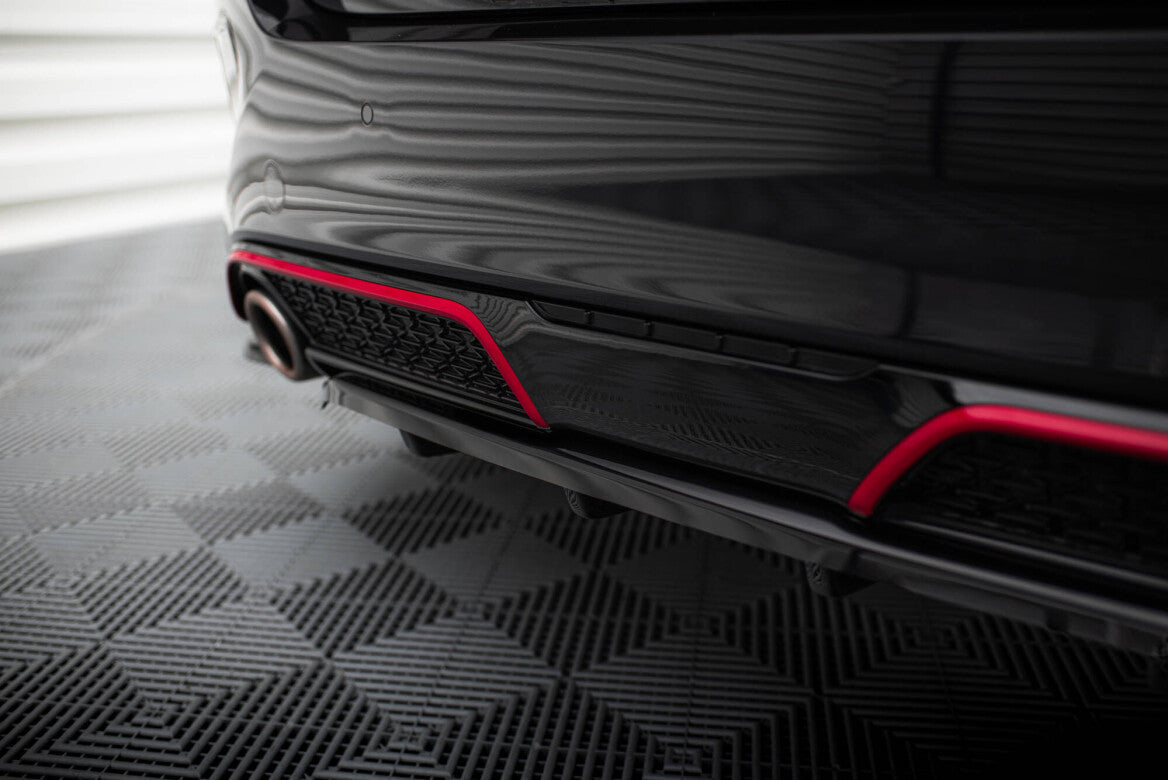 Mittlerer Cup Diffusor Heck Ansatz DTM Look für Kia Ceed GT Facelift Maxton Design
