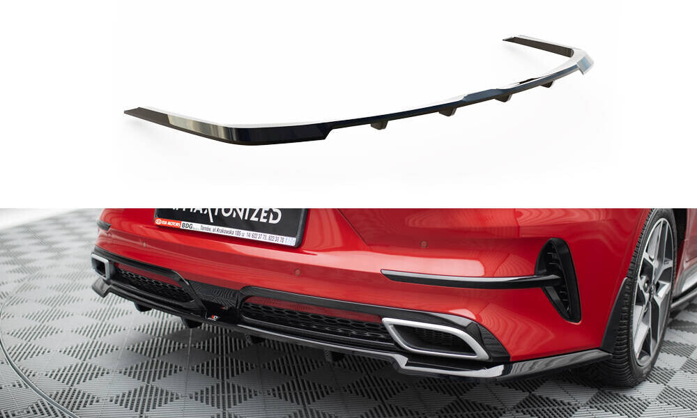 Mittlerer Cup Diffusor Heck Ansatz DTM Look für Kia ProCeed GT-Line Mk1 Maxton Design
