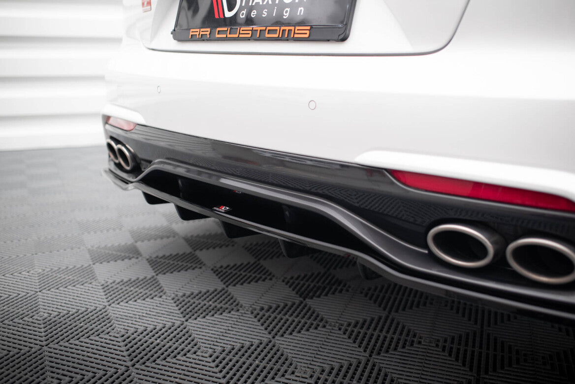 Mittlerer Cup Diffusor Heck Ansatz DTM Look für Kia Stinger Maxton Design
