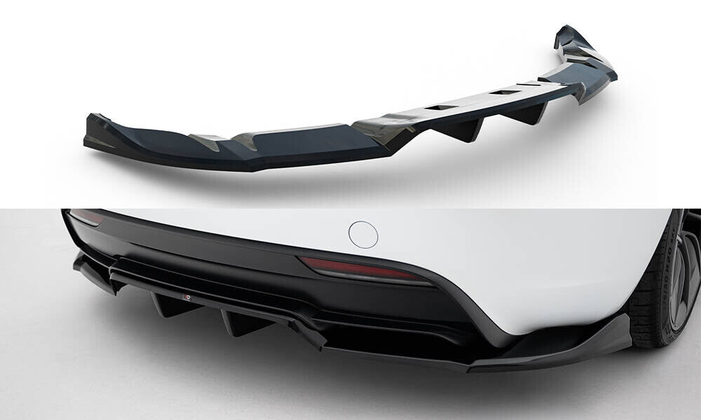 Diffusor Heck Ansatz DTM Look V.1 für Tesla Model 3 Performance FL Maxton Design