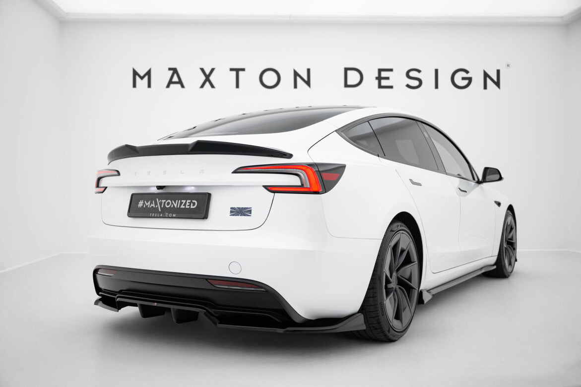 Diffusor Heck Ansatz DTM Look V.1 für Tesla Model 3 Performance FL Maxton Design