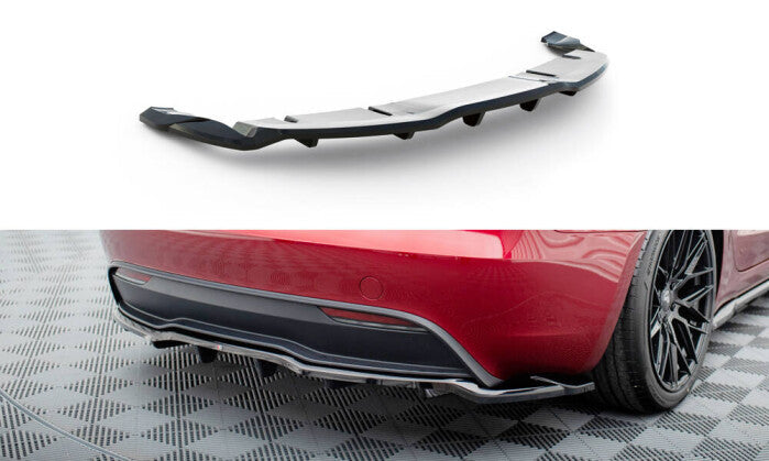 Mittlerer Cup Diffusor Heck Ansatz DTM Look V.1 für Tesla Model 3 Project HighlandFL Maxton Design