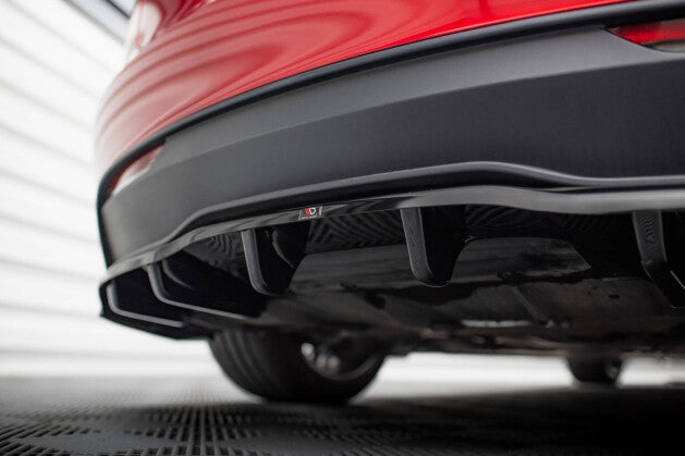 Mittlerer Cup Diffusor Heck Ansatz DTM Look V.1 für Tesla Model 3 Project HighlandFL Maxton Design