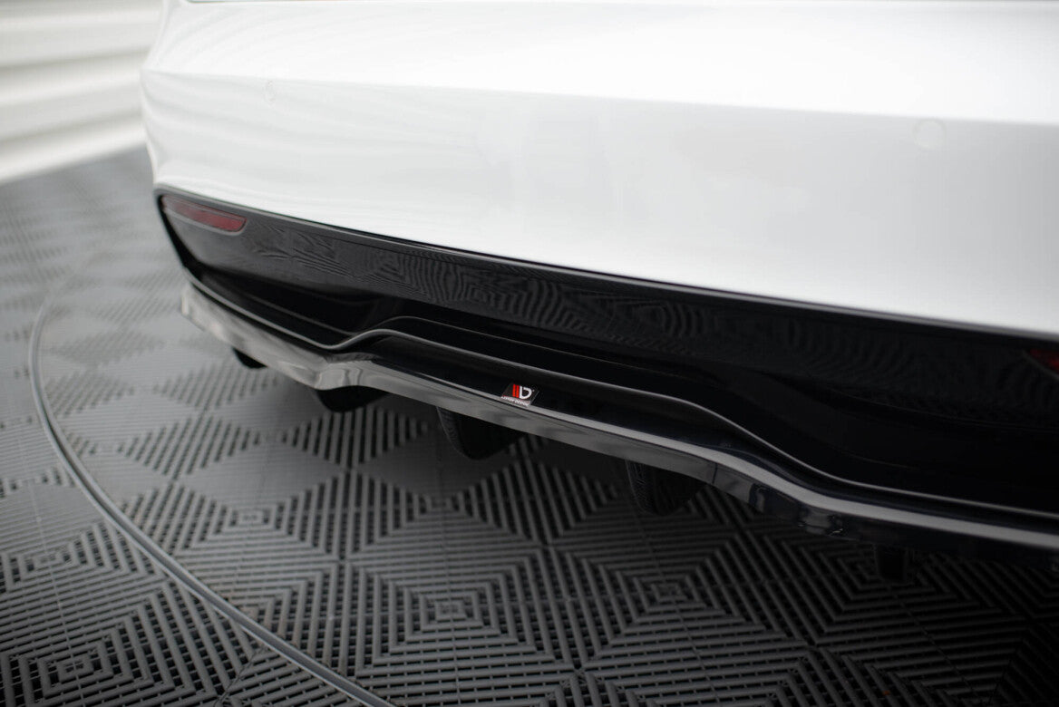 Mittlerer Cup Diffusor Heck Ansatz DTM Look V.1 für Tesla Model S Plaid Mk1 FL Maxton Design