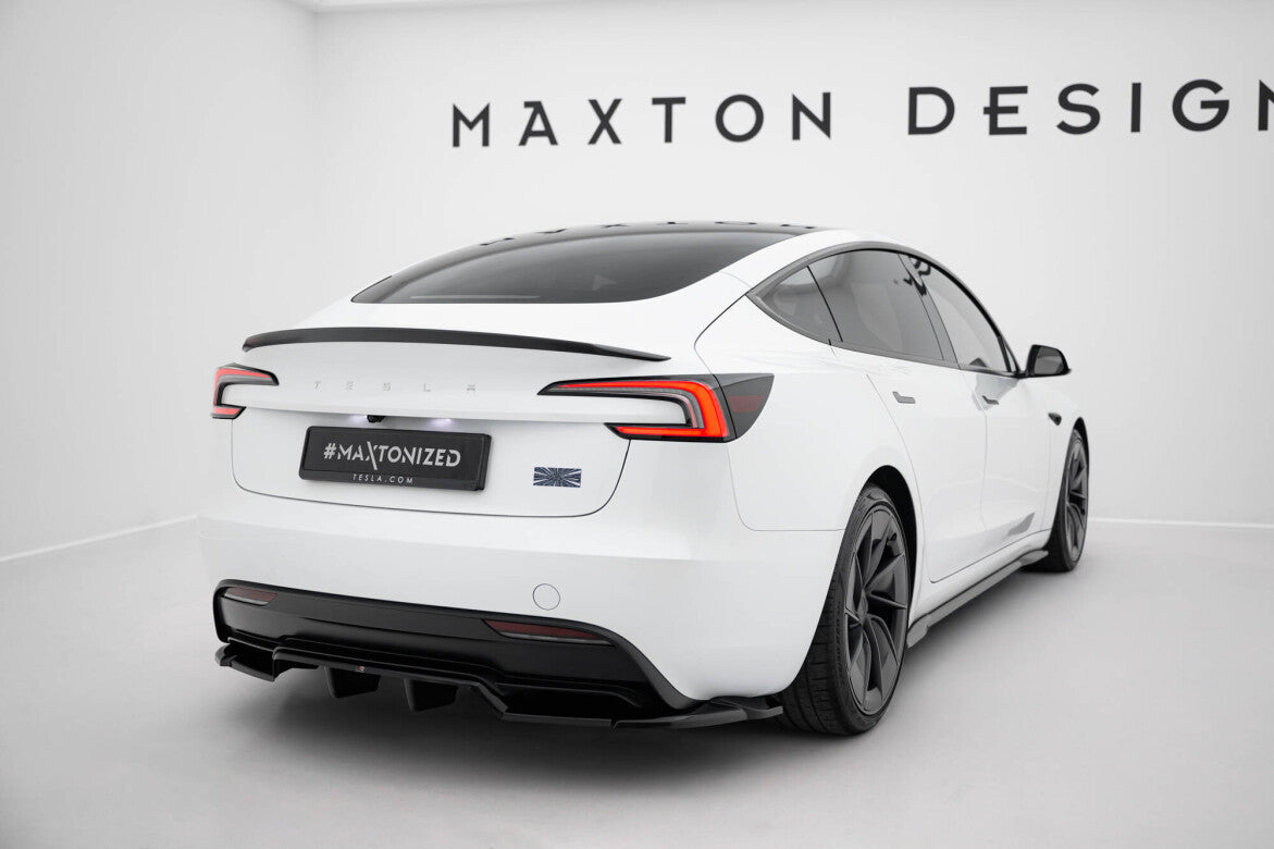Diffusor Heck Ansatz DTM Look V.2 für Tesla Model 3 Performance FL Maxton Design