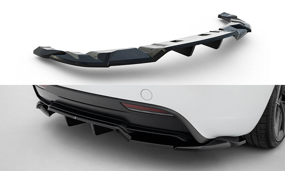 Diffusor Heck Ansatz DTM Look V.2 für Tesla Model 3 Performance FL Maxton Design