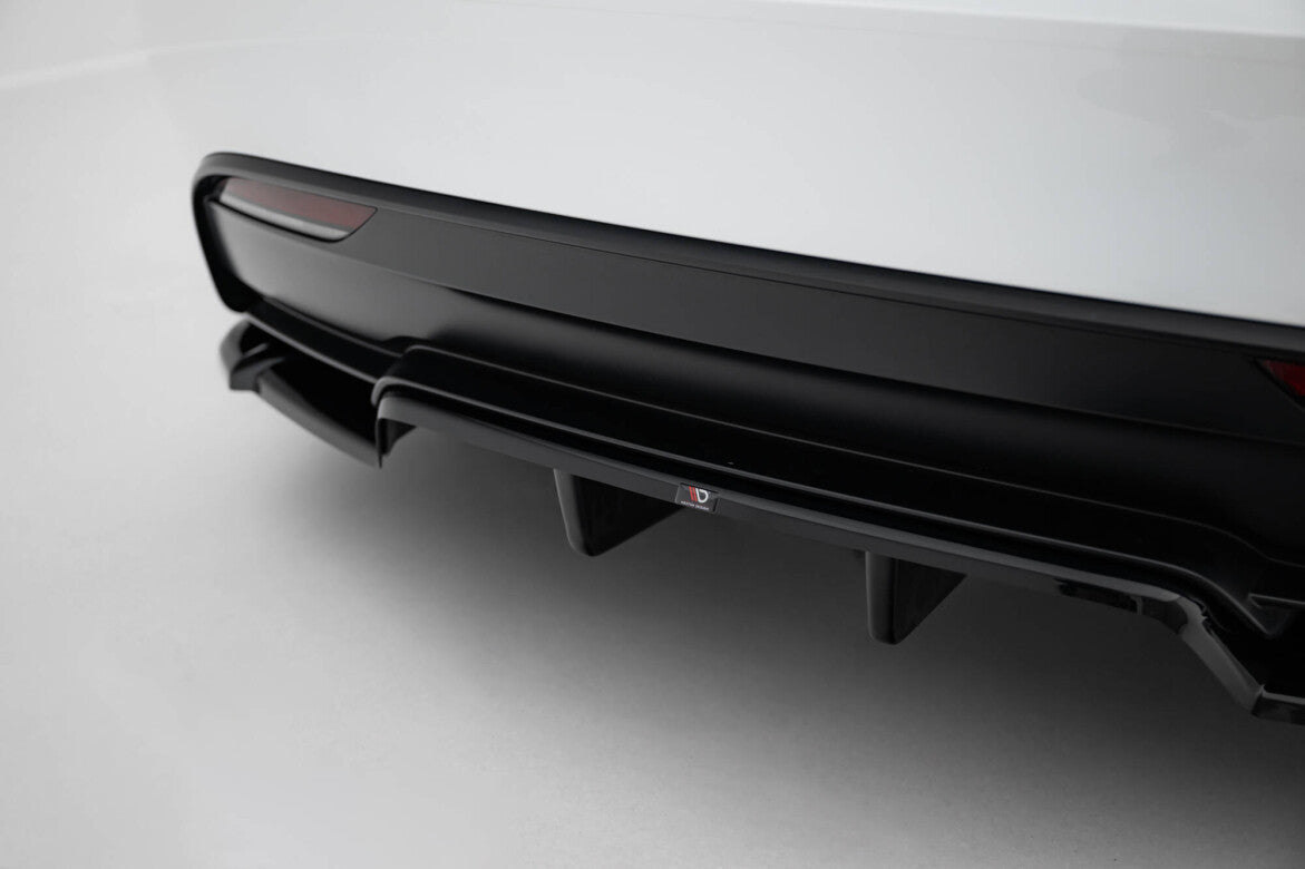 Diffusor Heck Ansatz DTM Look V.2 für Tesla Model 3 Performance FL Maxton Design