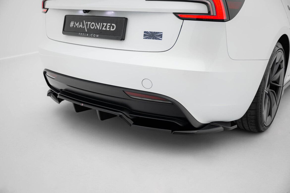 Diffusor Heck Ansatz DTM Look V.2 für Tesla Model 3 Performance FL Maxton Design