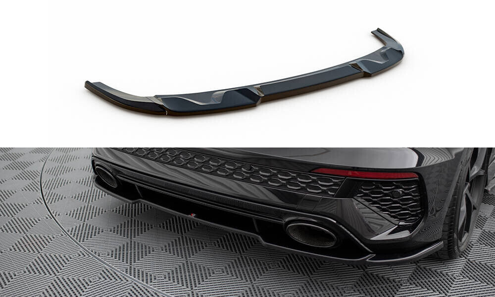 Mittlerer Cup Diffusor Heck Ansatz für Audi RS3 Sportback 8Y Maxton Design