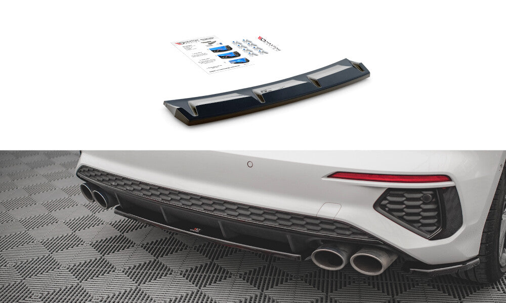 Mittlerer Cup Diffusor Heck Ansatz für Audi S3 8Y Maxton Design