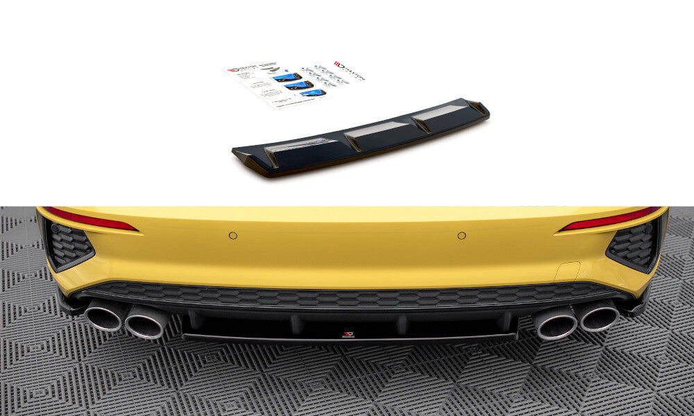 Mittlerer Cup Diffusor Heck Ansatz für Audi S3 Limousine 8Y Maxton Design