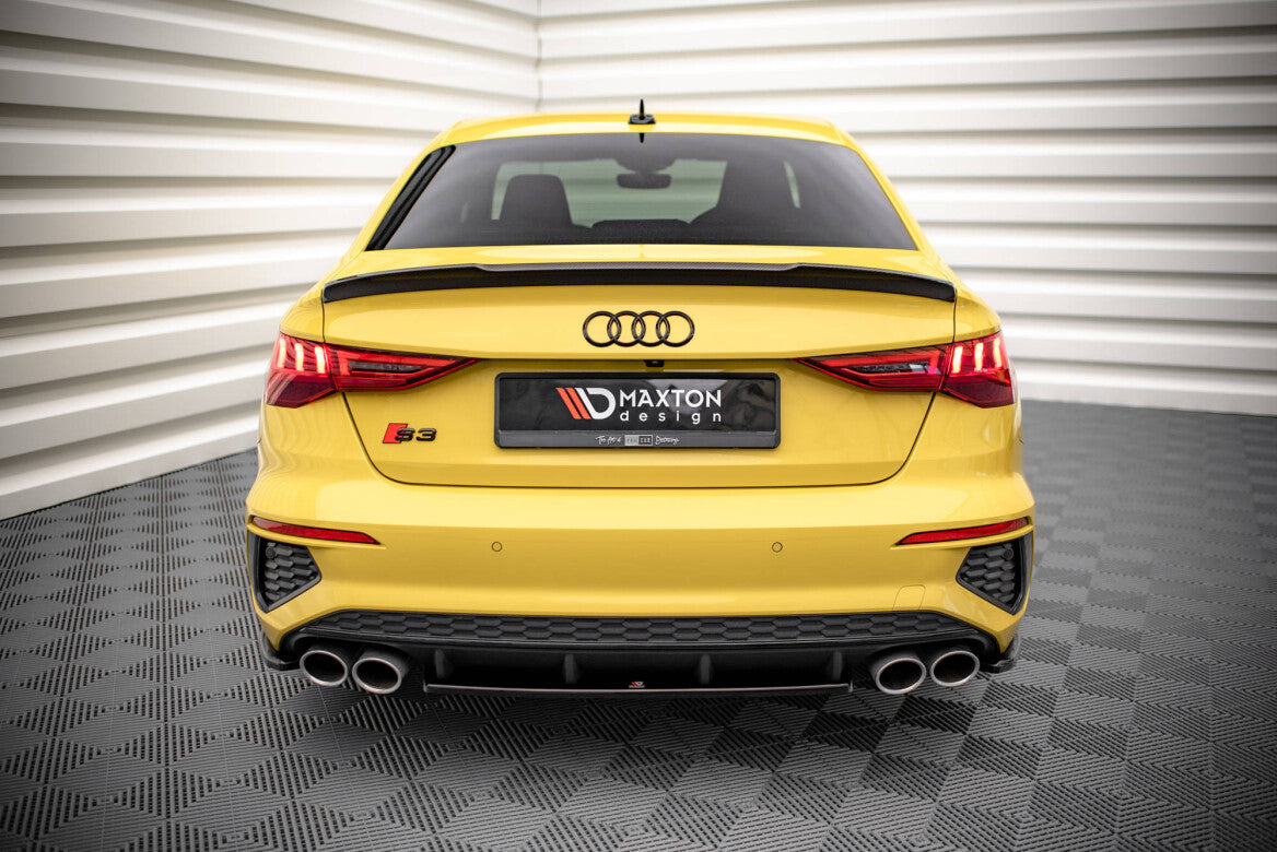 Mittlerer Cup Diffusor Heck Ansatz für Audi S3 Limousine 8Y Maxton Design