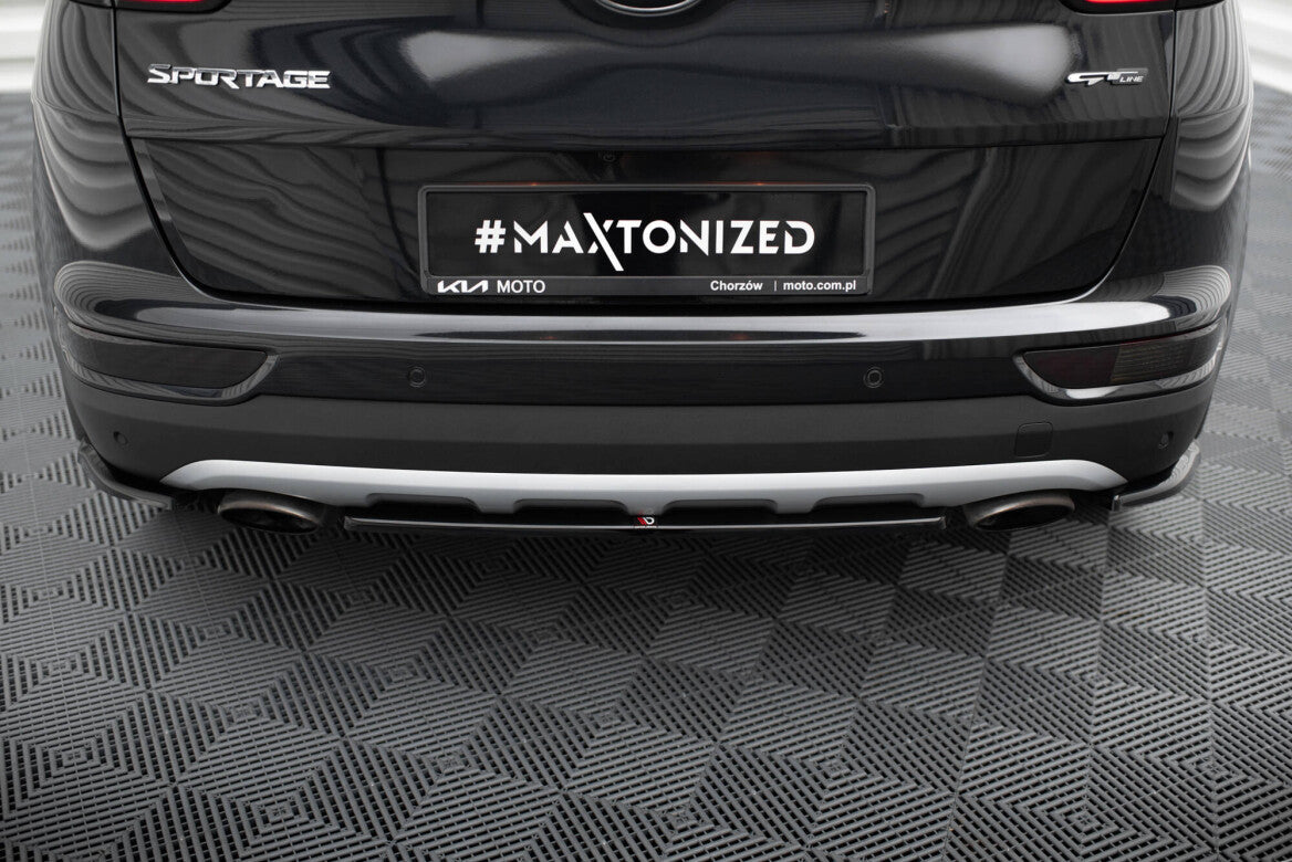 Mittlerer Cup Diffusor Heck Ansatz für Kia Sportage GT-Line   Maxton Design