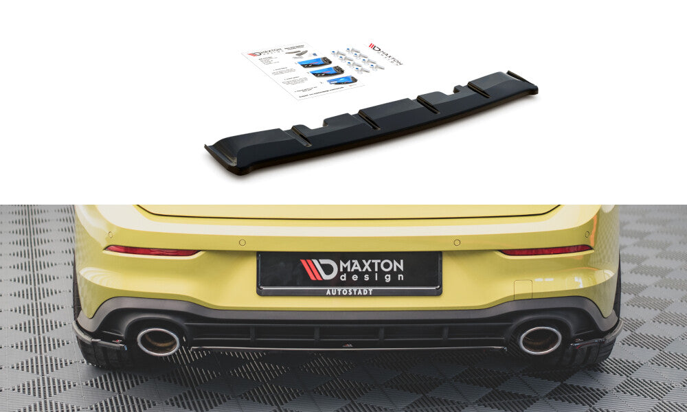 Mittlerer Cup Diffusor Heck Ansatz für VW Golf 8 GTI Clubsport Maxton Design