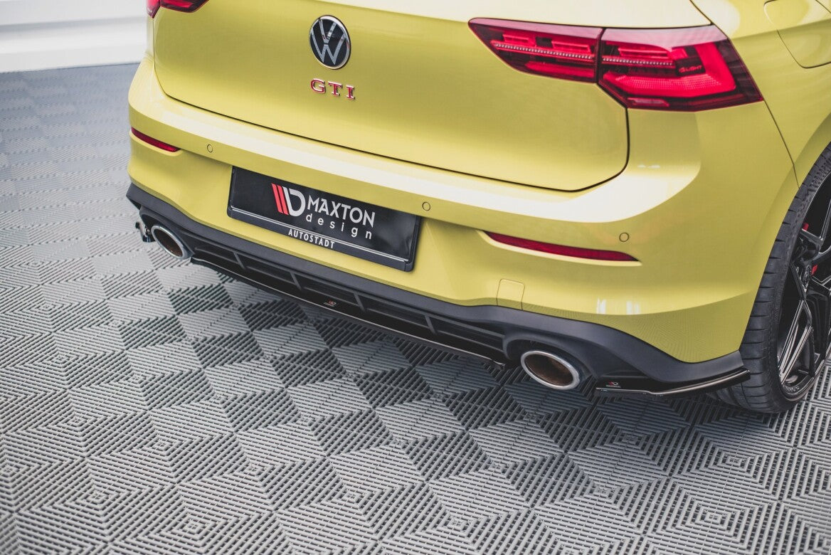 Mittlerer Cup Diffusor Heck Ansatz für VW Golf 8 GTI Clubsport Maxton Design