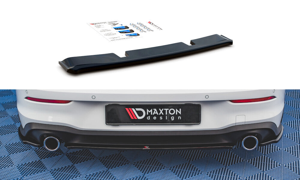 Mittlerer Cup Diffusor Heck Ansatz für VW Golf 8 GTI Maxton Design