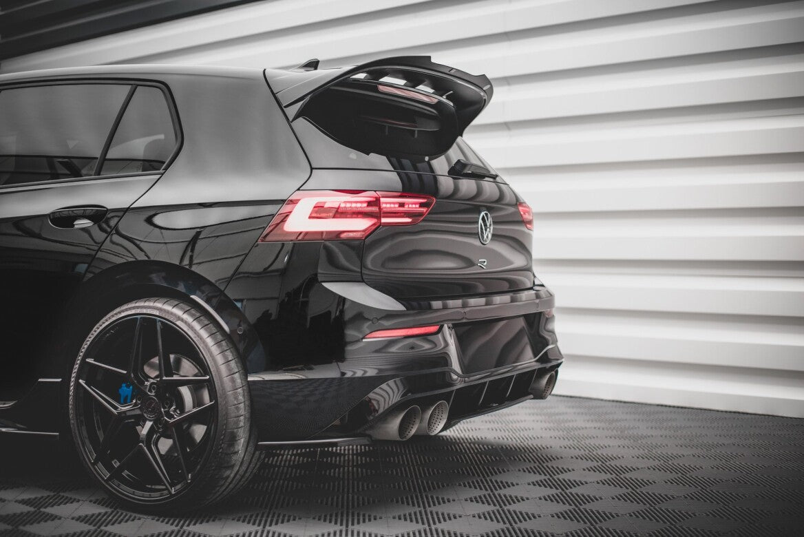 Mittlerer Cup Diffusor Heck Ansatz für VW Golf R Mk8   Maxton Design