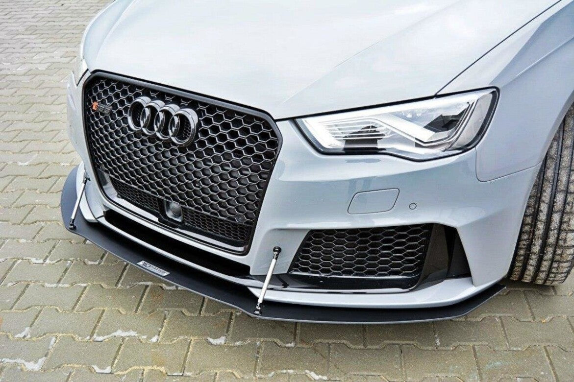 Racing Cup Spoilerlippe Front Ansatz für Audi RS3 8V SPORTBACK Maxton Design