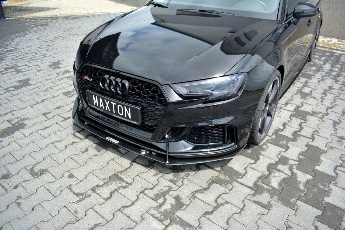 Racing Cup Spoilerlippe Front Ansatz V.1 für Audi RS3 8V FL Sportback Maxton Design