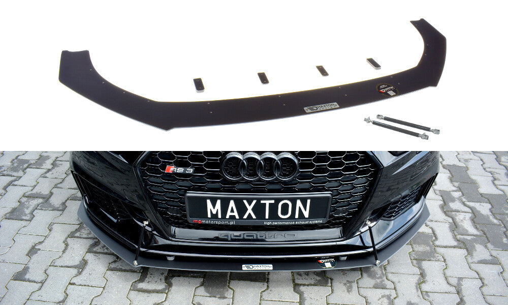 Racing Cup Spoilerlippe Front Ansatz V.1 für Audi RS3 8V FL Sportback Maxton Design