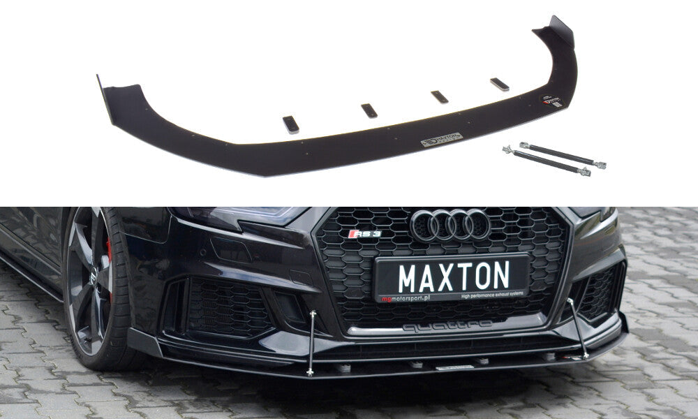 Racing Cup Spoilerlippe Front Ansatz V.2 für Audi RS3 8V FL Sportback Maxton Design