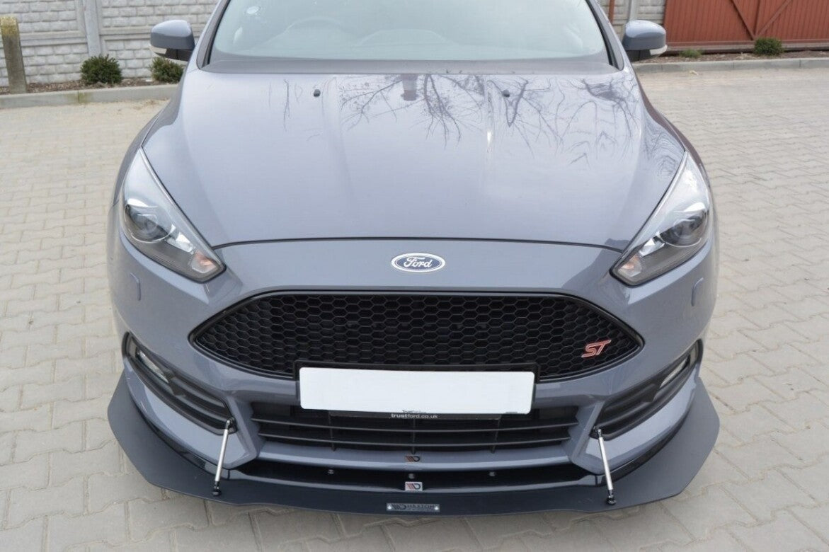 Racing Hybrid Cup Spoilerlippe Front Ansatz V.1 für Ford Focus ST Mk3 FL Maxton Design