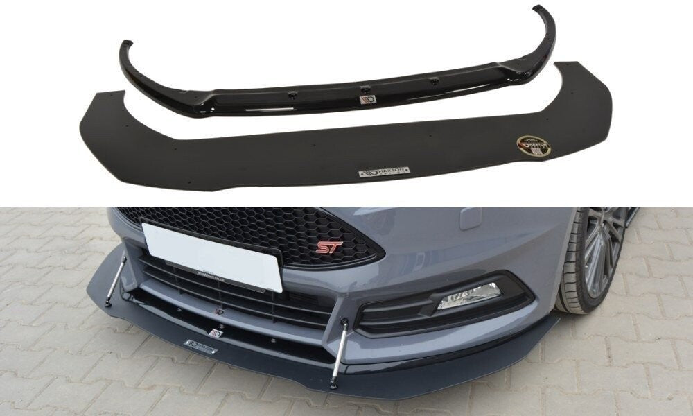 Racing Hybrid Cup Spoilerlippe Front Ansatz V.1 für Ford Focus ST Mk3 FL Maxton Design
