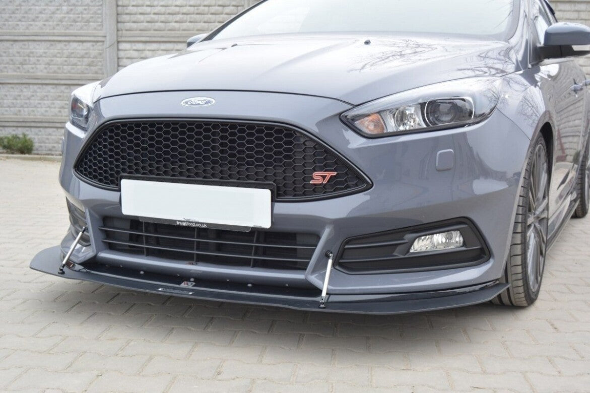 Racing Hybrid Cup Spoilerlippe Front Ansatz V.1 für Ford Focus ST Mk3 FL Maxton Design
