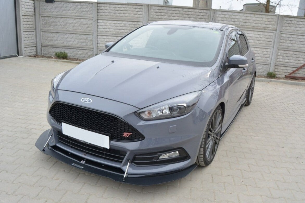 Racing Hybrid Cup Spoilerlippe Front Ansatz V.1 für Ford Focus ST Mk3 FL Maxton Design