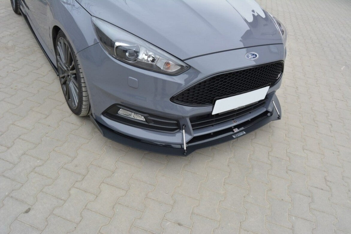 Racing Hybrid Cup Spoilerlippe Front Ansatz V.2 für Ford Focus ST Mk3 FL Maxton Design